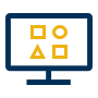 Icon for Lite portal: a monitor with contents