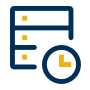 Icon for Up-to-date: a server with a clock